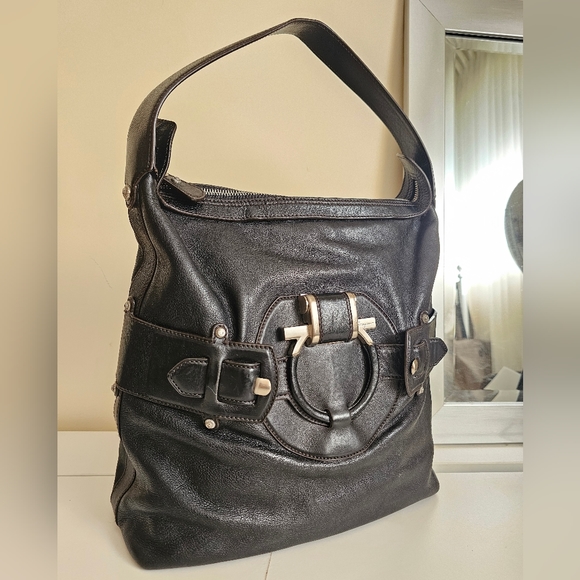 SALVATORE FERRAGAMO Leather Shoulder Bag - Picture 3 of 13